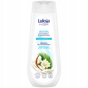Luksja Silk Care krémový sprchový gel Osvěžující kokosová gardénie 500 ml