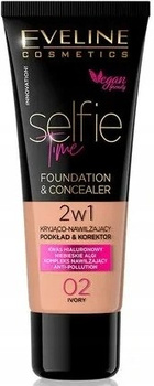 Eveline Selfie Time Moisturizing Covering Foundation 2v1 02 Ivory