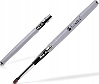 Profesionální gelový kartáč Silcare #04 šedý