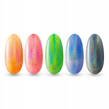 Claresa Nail Powder pro Hybrid Nail Art Rainbow Effect Holo + aplikátor