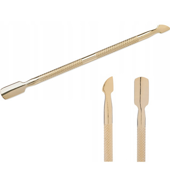 Oboustranný rýhovací sekáč z nerezové oceli pro zlatou manikúru