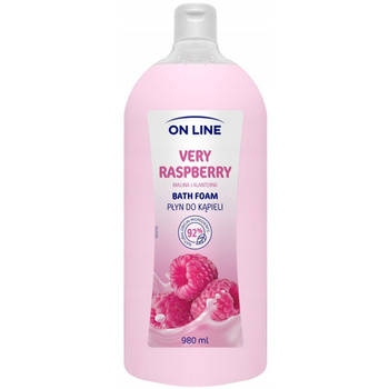 On Line Ovocná krémová koupelová tekutina s extraktem z malin a alantoinem 980 ml