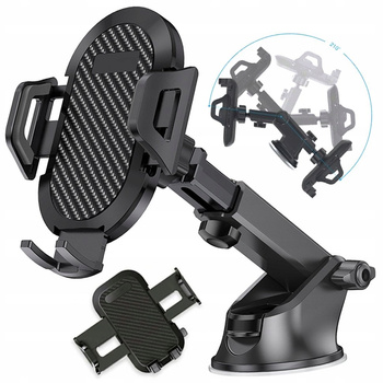 Univerzální držák do auta CoolStaff na telefon, okno, palubní desku, kokpit do auta