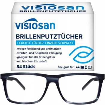 Visiosan Antistatické čisticí ubrousky na brýle 54 ks