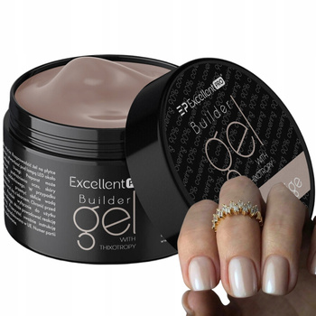 Vynikající PRO Single Phase Builder Gel na nehty LED/UV Coffee Beige 50g