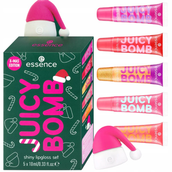 Essence Juicy Bomb Gloss Gloss Dárková sada XMass Mix vůní 5x10ml