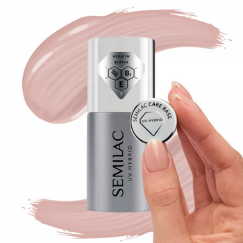 Semilac Care Base UV Hybrid Nail Polish Keratin + Biotin 11ml