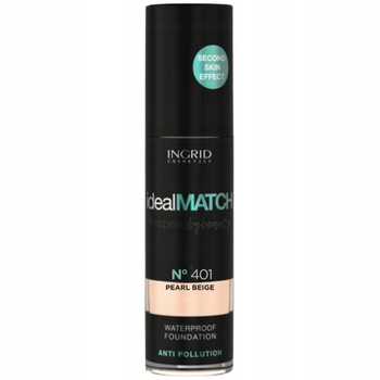 Ingrid Ideal Match Waterproof Face Foundation 401 Pearl Beige 30ml
