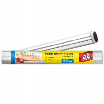 Jan Niezbędny Silná potravinářská hliníková fólie Odolná embosovaná 20m
