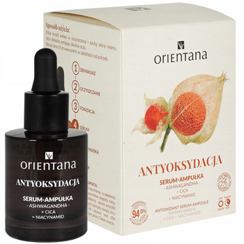 Orientana Antioxidační sérum na obličej Ampule Ashwagandha Niacinamide 30 ml
