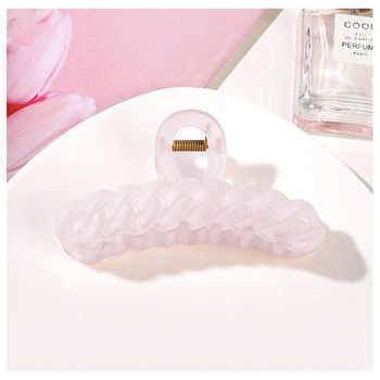 Ozdobná spona do vlasů XL světle růžová spona 11cm