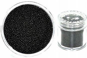 KAVIÁR HNĚDÝ NA Zdobení nehtů, ČERNÝ