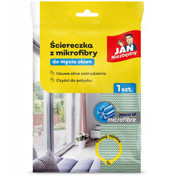 Jan Niezbędny Absorbční hadřík z mikrovlákna na čištění oken a skel 1 ks