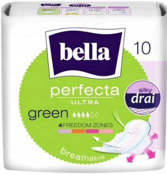 Bella Perfecta Ultra Green Silky hygienické vložky 10 ks