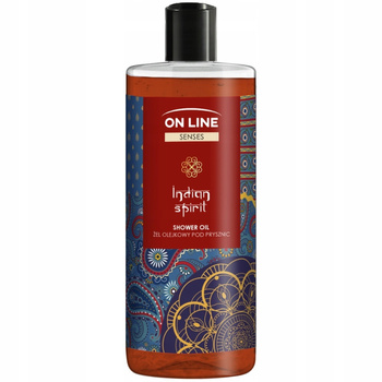 On Line Senses Indian Spirit Oil sprchový gel s růžovou vodou 500 ml