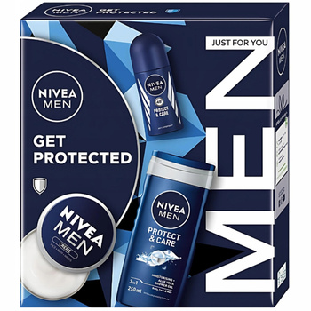 Nivea Men Get Protected Dárková sada pro muže gelový krémový deodorant