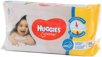 Huggies vlhčené ubrousky Dětské Unistar 56 ks