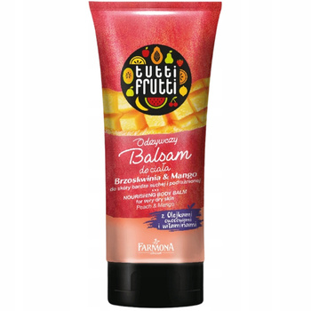 Tutti Frutti Intenzivně výživný tělový balzám Peach Mango 200 ml