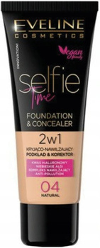 Eveline Selfie Time Moisturizing Covering Foundation 2v1 04 Natural