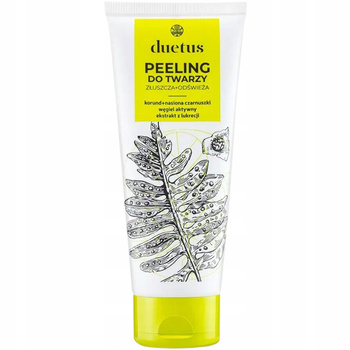 Duetus Jemnozrnný peeling na obličej s černým kmínem s aktivním uhlím 75 ml