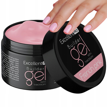 Vynikající PRO Single Phase Builder Gel na nehty LED/UV French Pink 15g