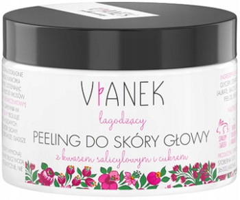Vianek Zklidňující peeling pokožky hlavy s kyselinou salicylovou a cukrem 150 ml