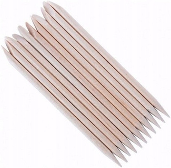 Dřevěné tyčinky na manikúru a pedikúru, 10 kusů