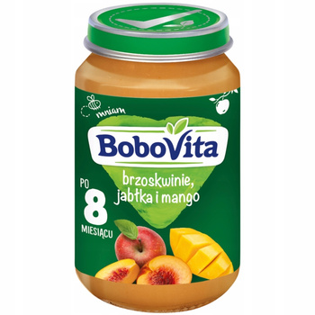 Bobovita Dezert pro děti Broskve Jablka Mango po 8 měsících 190g