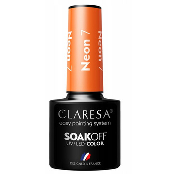 Claresa Hybridní lak na nehty Expressive Strong Orange Neon 7 5g