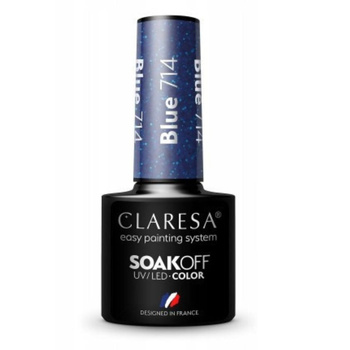 Claresa Hybridní lak na nehty modrý 714 5g