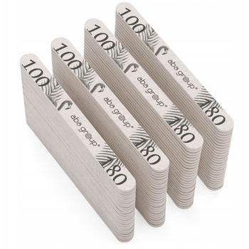 Aba Group Pilník na nehty Straight Slim 100/180 sada 100 kusů hromadně