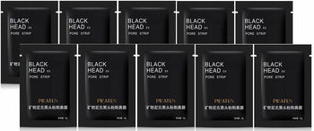 Pilaten Black Mask Černá čistící maska ​​x 10