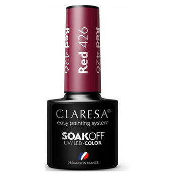 Claresa Hybridní lak na nehty červený 426 5g