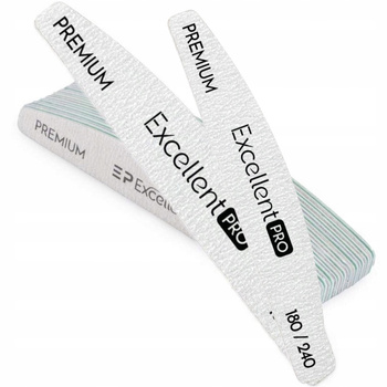 Excellent PRO Premium Pilník na nehty Boat Universal 180/240 10 ks