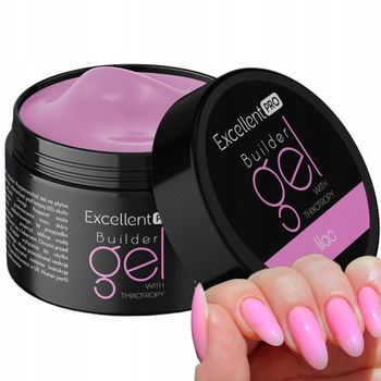 Vynikající PRO Jednofázový Builder Gel na nehty LED/UV Violet Lilac 50g