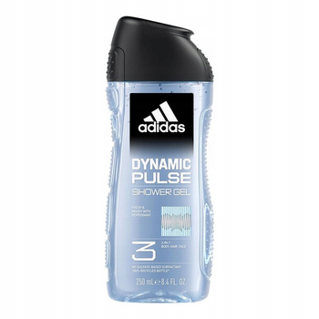 Adidas Sprchový gel Shampoo Face Cleansing Gel 3v1 Dynamic Pulse 250ml
