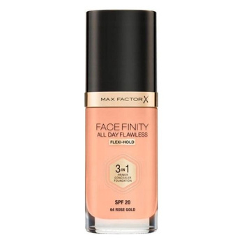 Max Factor FaceFinity All Day Flawless 3v1 Vegan Covering Foundation 64 Rose Gold