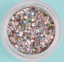 Hi Hybrid Pink Gold Glitter Powder na nehty