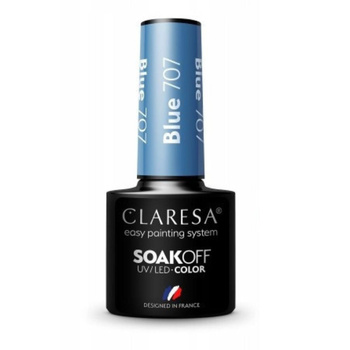 Claresa Hybridní lak na nehty modrý 707 5g