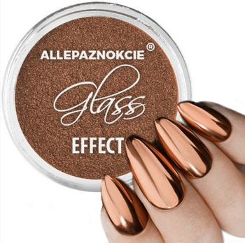 Skleněný karmelový prášek s karamelovým zlatým zrcadlovým efektem