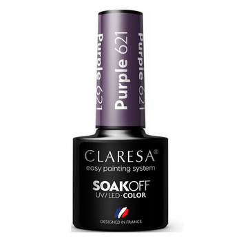 Claresa Hybridní lak na nehty Purple 621 5g