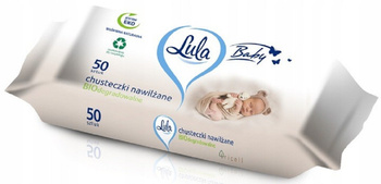 LULA Biologicky odbouratelné vlhčené ubrousky 50 kusů