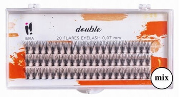 IBRA DOUBLE 20 FLARES Trsy řas 0,07 C 8 10 12 mm