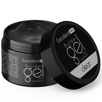 Vynikající PRO Single Phase Builder Gel na nehty LED/UV Pink Clear 50g