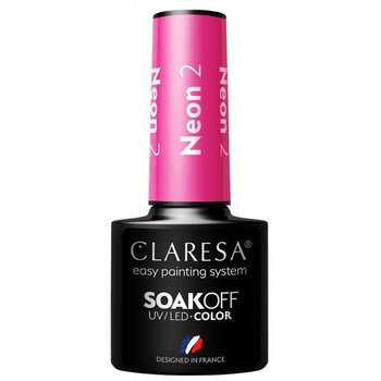 Claresa Hybridní lak na nehty Expressive Candy Pink Neon 2 5g