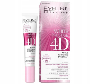 Eveline White Prestige 4D bělící oční krém na den a noc 20 ml
