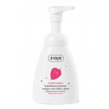 Ziaja Marshmallow Babelkowa Mycí pěna na tělo a ruce Jahoda 250 ml