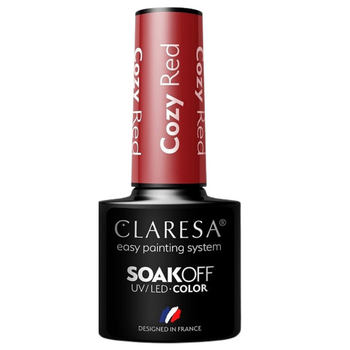 Claresa Cozy červený hybridní lak na nehty 5g