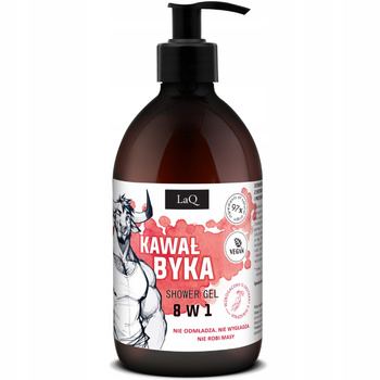 LaQ hydratační pánský sprchový gel 8v1 kus přesličky býčího ženšenu 500 ml