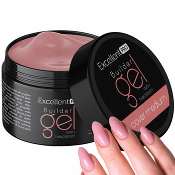 Vynikající PRO Single Phase Builder Gel na nehty LED/UV krycí médium 50g